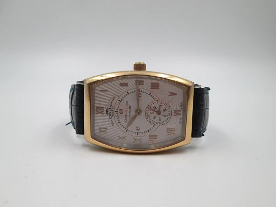Van Der Bauwede Europe Orient Express. Automatic. 18k gold and steel. Swiss. 2005's