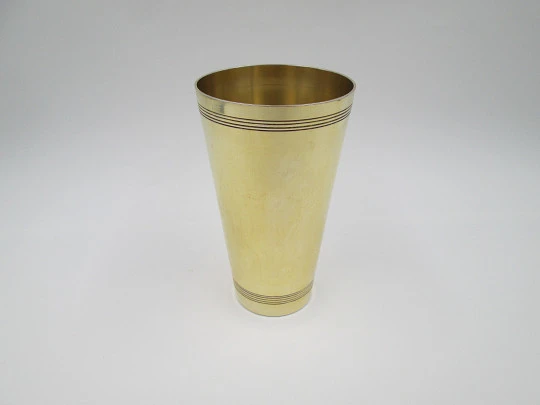 Vaso. Plata ley 800. Vermeil. Alemania. 1907. Friedlaender