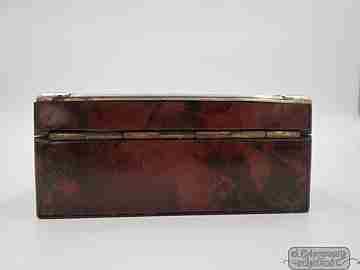 Vesta case. Silver & vermeil. Palo santo and olive wood. Early 20th century
