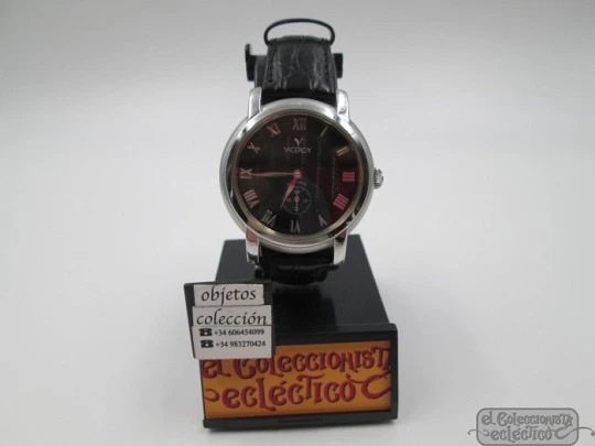 Viceroy Automatic. Stainless steel. Black dial. Exhibition case back