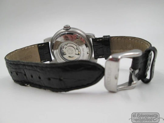 Viceroy Automatic. Stainless steel. Black dial. Exhibition case back