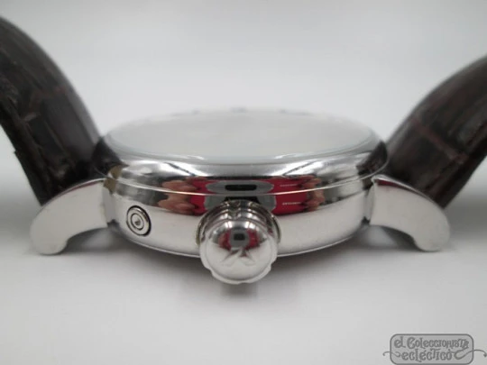 Viceroy Mécanique. Stainless steel. 2012. Calendar. Automatic. Leather strap Viceroy Mécanique. Stainless steel. 2012. Calendar. Automatic. Leather strap