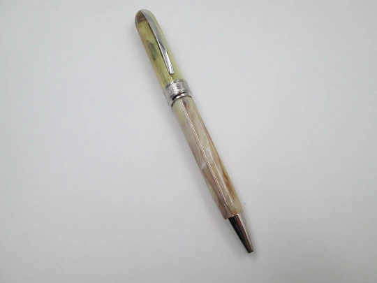 Visconti Van Gogh ballpoint pen. Pearl translucent marble resin. 2008