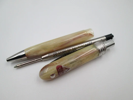 Visconti Van Gogh ballpoint pen. Pearl translucent marble resin. 2008