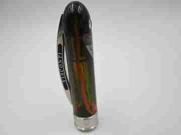 Visconti Van Gogh ballpoint pen. Translucent marble resin & silver plated