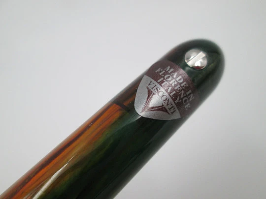 Visconti Van Gogh ballpoint pen. Translucent marble resin & silver plated