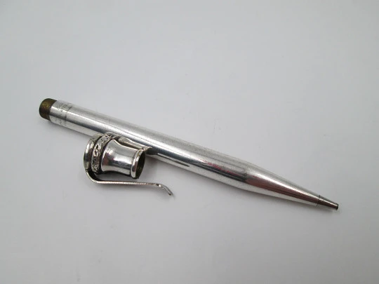 Wahl Eversharp mechanical pencil. Silver plated metal. Twist system. 1920's. USA