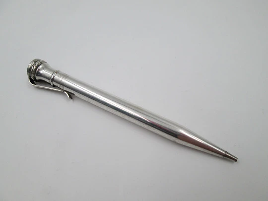 Wahl Eversharp mechanical pencil. Silver plated metal. Twist system. 1920's. USA