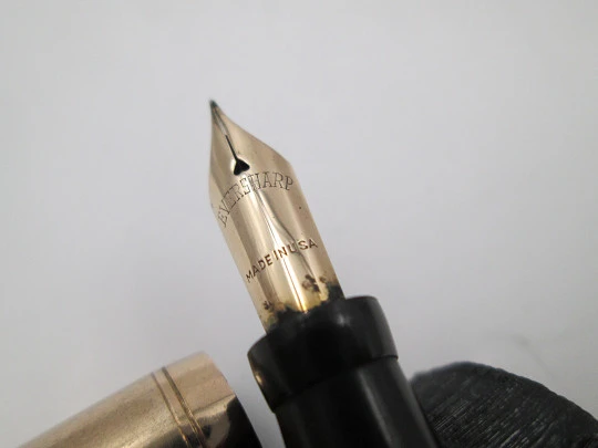 Wahl Eversharp women's ring top fountain pen. Gold filled. Lever filler. United States. 1920's