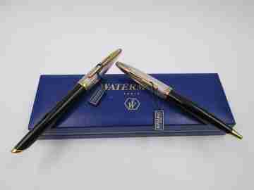 Waterman Carène Deluxe writing set. Fountain pen & ball point. 2010. Box