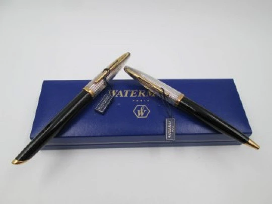 Waterman Carène Deluxe writing set. Fountain pen & ball point. 2010. Box