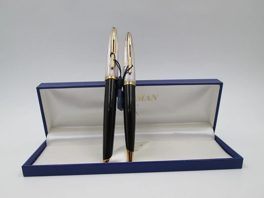 Waterman Carène Deluxe writing set. Fountain pen & ball point. 2010. Box