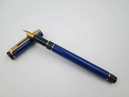 Waterman Centurion. Blue and purple lacquer. Gold plated details. Box. 1990's
