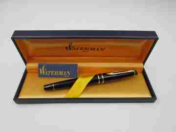 Waterman Expert Mark 1 GT. Black lacquer & gold plated details. Box. 1990's. France