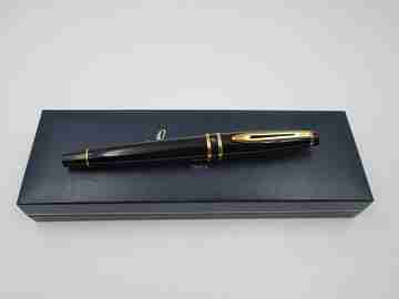 Waterman Expert Mark 1 GT. Black lacquer & gold plated details. Box. 1990's. France