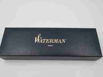 Waterman Expert Mark 1 GT. Laca negra y chapados oro. Estuche. 1990. Francia