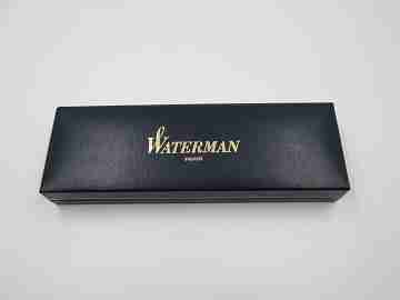 Waterman L'Étalon. Plata ley y detalles chapados oro. Plumín 18k. Estuche