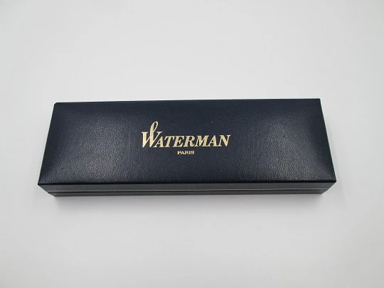 Waterman L'Étalon. Sterling silver & gold plated details. 18k nib. Box