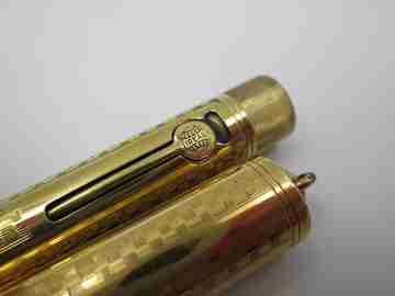 Watermans Ideal Nº 0552 1/2 V. Black hard rubber and rolled gold. 14k nib. 1920's