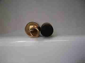 Watermans Ideal Nº 12 1/2 VS. Baby. Ebonita negra y camisa oro 9K