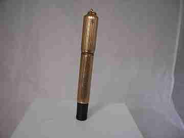 Watermans Ideal Nº 12 1/2 VS. Baby. Ebonita negra y camisa oro 9K