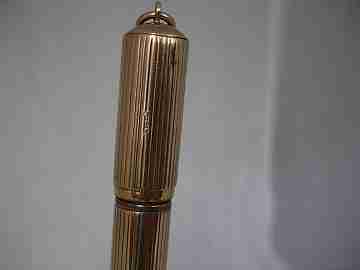 Watermans Ideal Nº 12 1/2 VS. Baby. Ebonita negra y camisa oro 9K