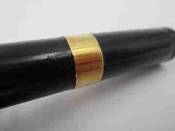 Watermans Ideal Safety Nº 1. Black hard rubber & 18k gold. Retractable nib. 1910's