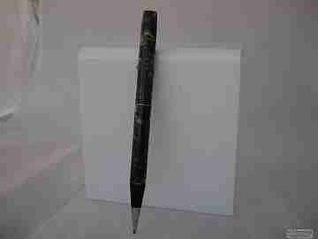 Waterman's. Green and red celluloid. Circa: 1930-32. Nickel-plated
