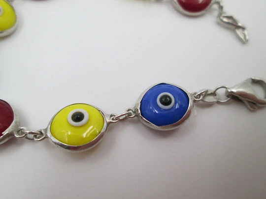 Women's bracelet. 925 sterling silver and colours enamel. 2000's. Europe