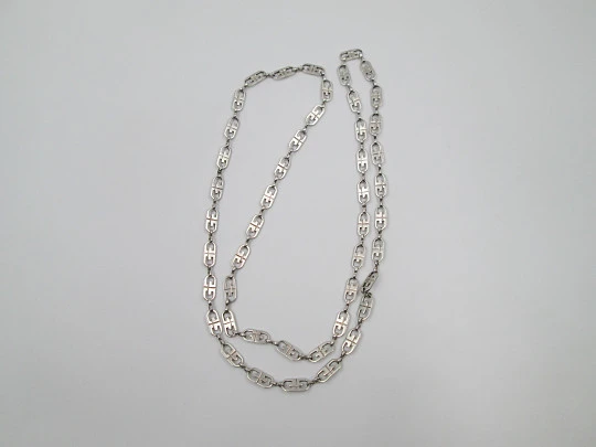 Women's chain. 925 sterling silver. Openwork links. 1980's. Europe