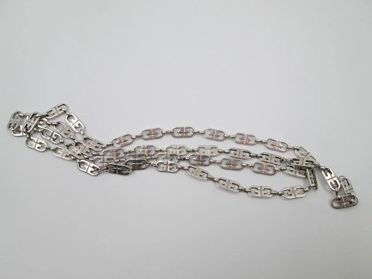 Women's chain. 925 sterling silver. Openwork links. 1980's. Europe