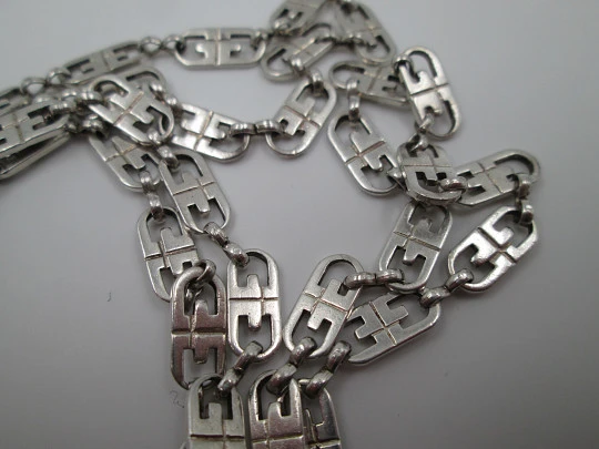 Women's chain. 925 sterling silver. Openwork links. 1980's. Europe