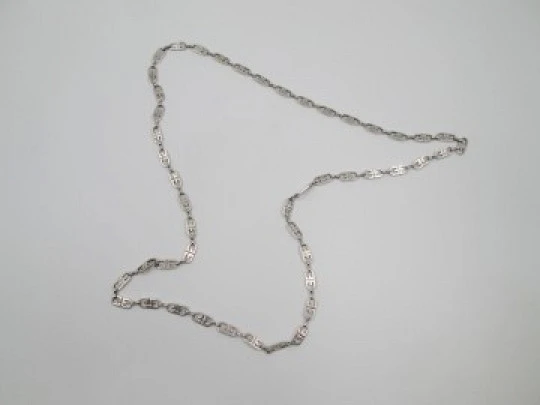 Women's chain. 925 sterling silver. Openwork links. 1980's. Europe