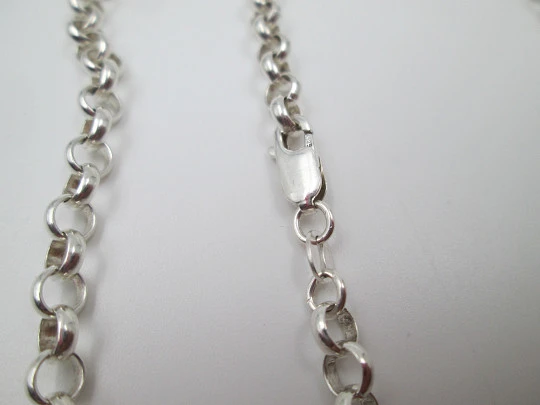 Women's chain. 925 thousandths sterling silver. Openwork links. 1980's. Spain