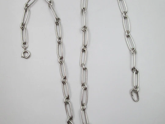 Women's chain. 925 thousandths sterling silver. Openwork links. 1980's. Spain