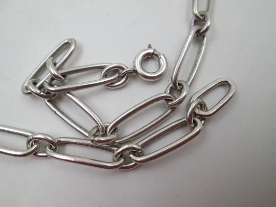Women's chain. 925 thousandths sterling silver. Openwork links. 1980's. Spain