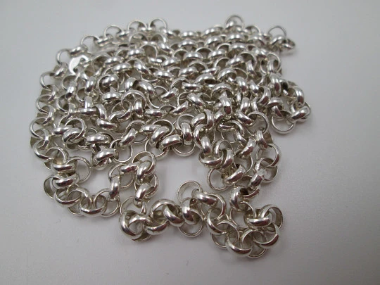 Women's chain. 925 thousandths sterling silver. Openwork links. 1980's. Spain