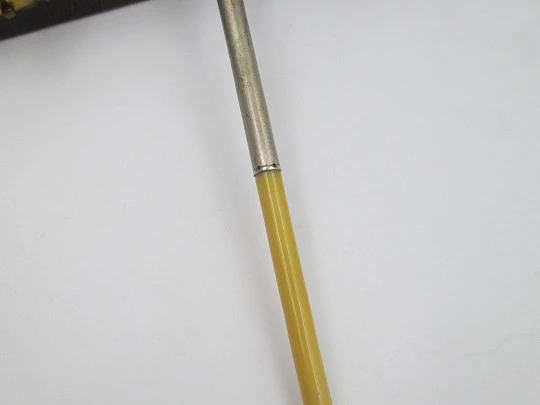 Women's desk writing set. Celluloid ivory and gold-plated metal. Original box. 1930's. Spain