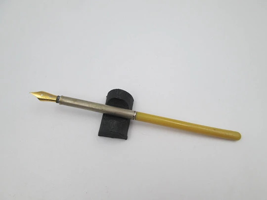 Women's desk writing set. Celluloid ivory and gold-plated metal. Original box. 1930's. Spain