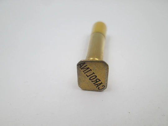 Women's desk writing set. Celluloid ivory and gold-plated metal. Original box. 1930's. Spain