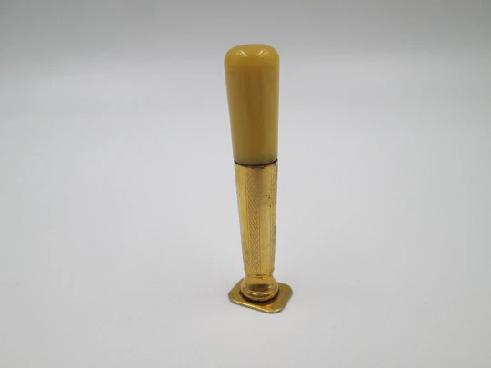 Women's desk writing set. Celluloid ivory and gold-plated metal. Original box. 1930's. Spain