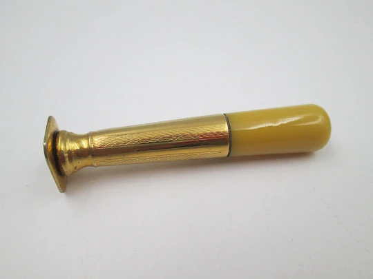 Women's desk writing set. Celluloid ivory and gold-plated metal. Original box. 1930's. Spain