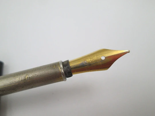 Women's desk writing set. Celluloid ivory and gold-plated metal. Original box. 1930's. Spain