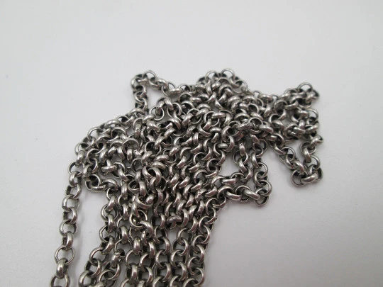 Women's necklace. 925 sterling silver. Ornamental vase finials. Europe. 1960's Women's necklace. 925 sterling silver. Ornamental vase finials. Europe. 1960's