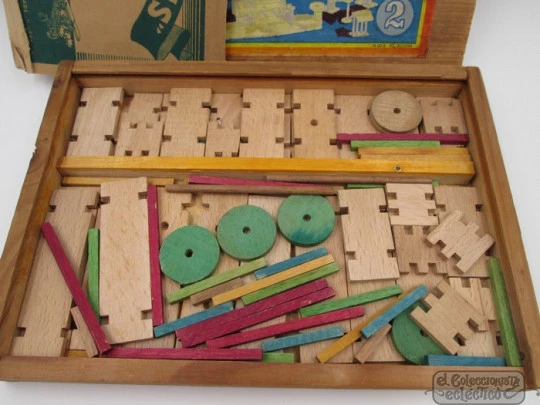 Wooden interlocking building construction set Berbis. Germany. 1940's