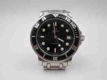 Zenith Rainbow Diver. Stainless steel. Black dial. Automatic. Bracelet. 1990's. Swiss