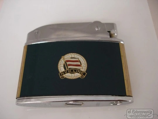 Zenith. Japan. Petrol. 1970's. Boat N.Y.K. Line. Box. Enamel