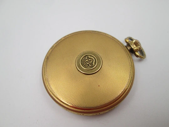 Zenith. Laminado en oro. Cuerda remontoir. Segundero. Estuche piel. Suiza. 1920