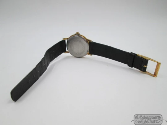 Zenith. Manual wind. 1960's. Steel & gold plated. Seconds hand. Octagonal