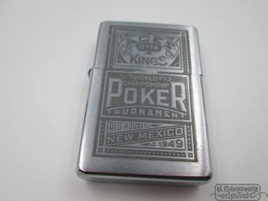 Zippo Aces Over Kings. 2001. Petrol. World Championship Poker Tournament